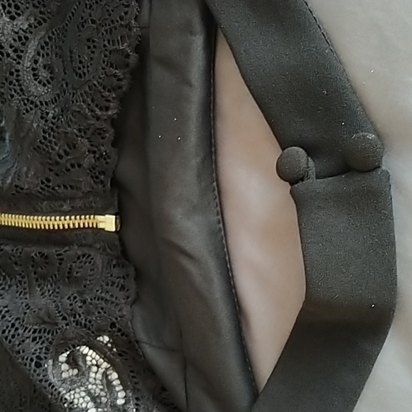 NEW B. Darlin Black 2 Piece Prom Formal Gown Razorback Evening Sz 3/4 - Picture 10 of 11